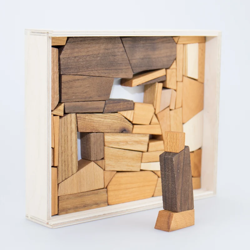 Lessing Holzbausteine - Das Mauerspiel
