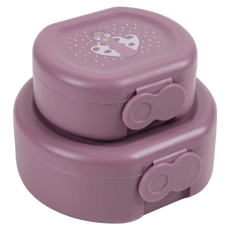 Snack box mit Clip - 2er-Set - Mrs. Peacock