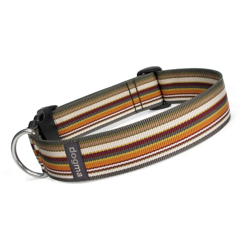 Hundehalsband Stripes 40 | Grünbunt