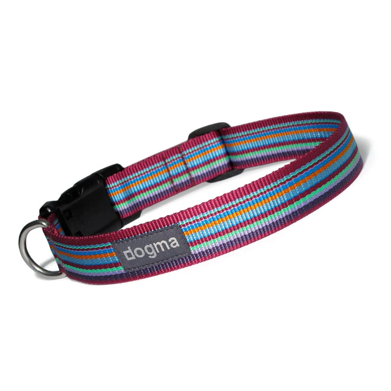 Hundehalsband Stripes 25 | Lilabunt