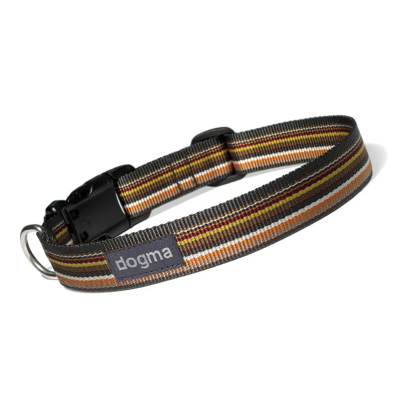 Hundehalsband Stripes 25 | Grünbunt