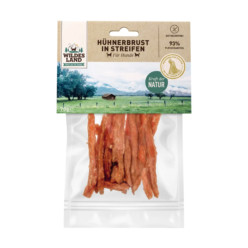 Hühnerbrust in Streifen, 70g