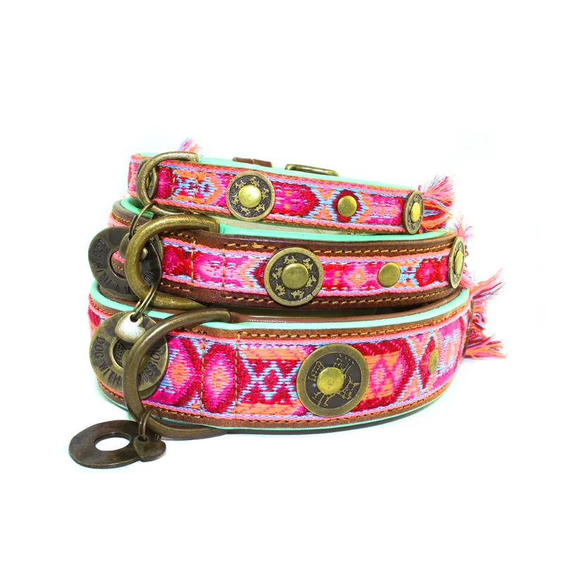 Hundehalsband | Boho Rosa