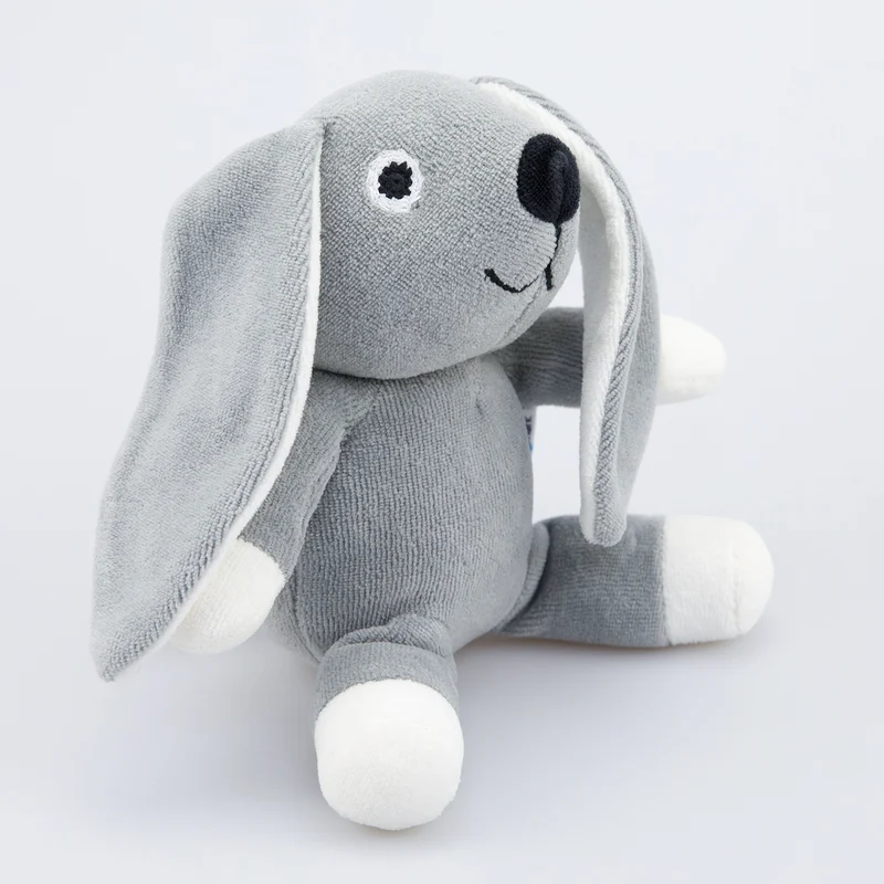 natureZOO Kuscheltier Hase klein grau - Bio-Nickistoff