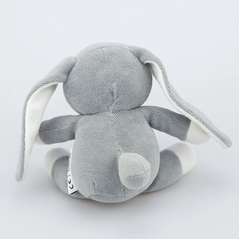 natureZOO Kuscheltier Hase klein grau - Bio-Nickistoff