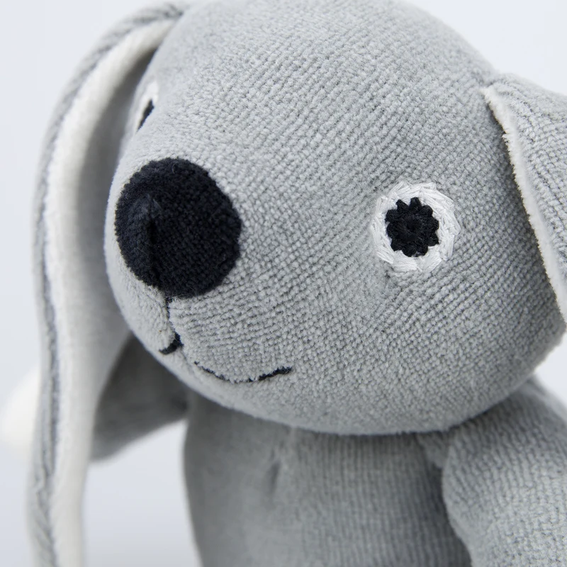 natureZOO Kuscheltier Hase klein grau - Bio-Nickistoff