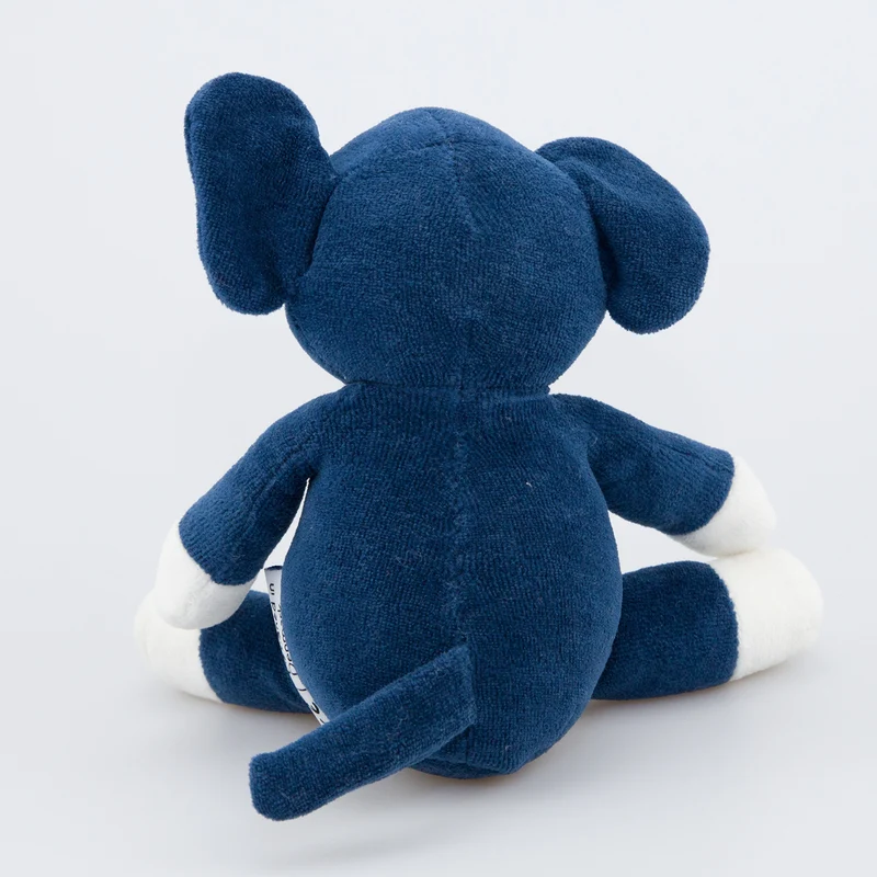 natureZOO Kuscheltier Elefant klein blau - Bio-Nickistoff