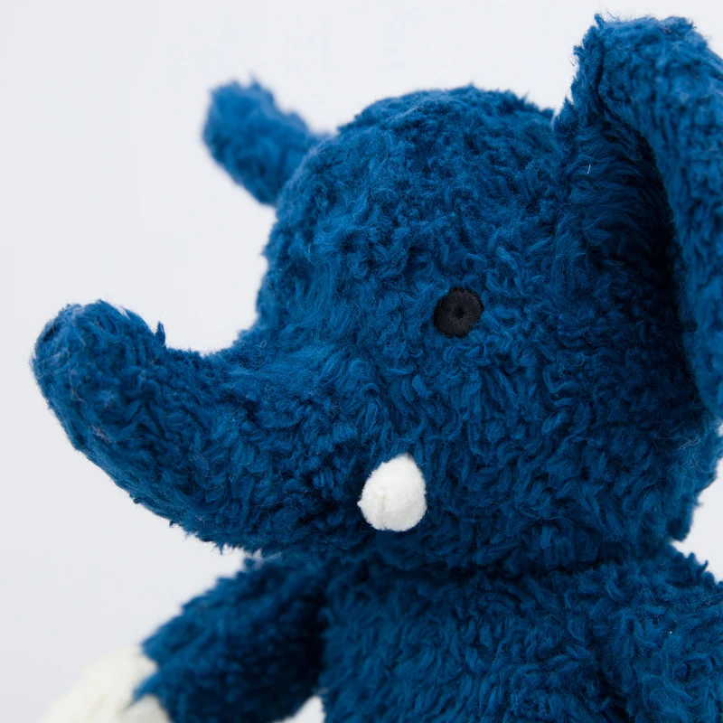 natureZOO Kuscheltier Elefant klein blau - Bio-Baumwollplüsch