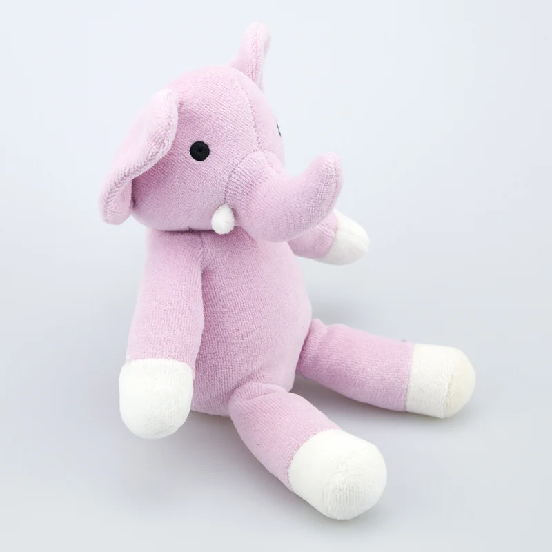 natureZOO Kuscheltier Elefant klein rosa - Bio-Nickistoff