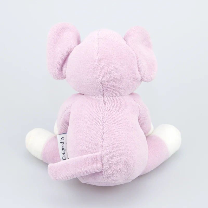 natureZOO Kuscheltier Elefant klein rosa - Bio-Nickistoff