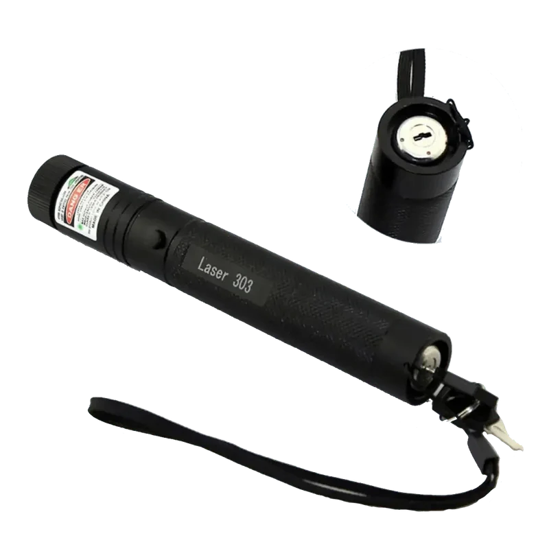 Pointeur laser rouge 650nm rechargeable 18650 modèle 303