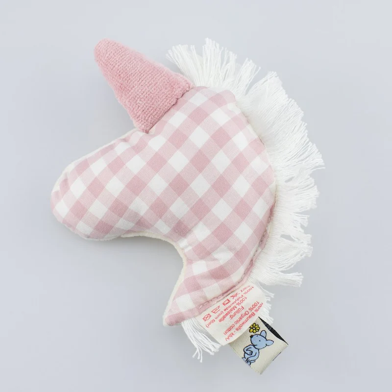 Rassel Einhornkopf Nickistoff
