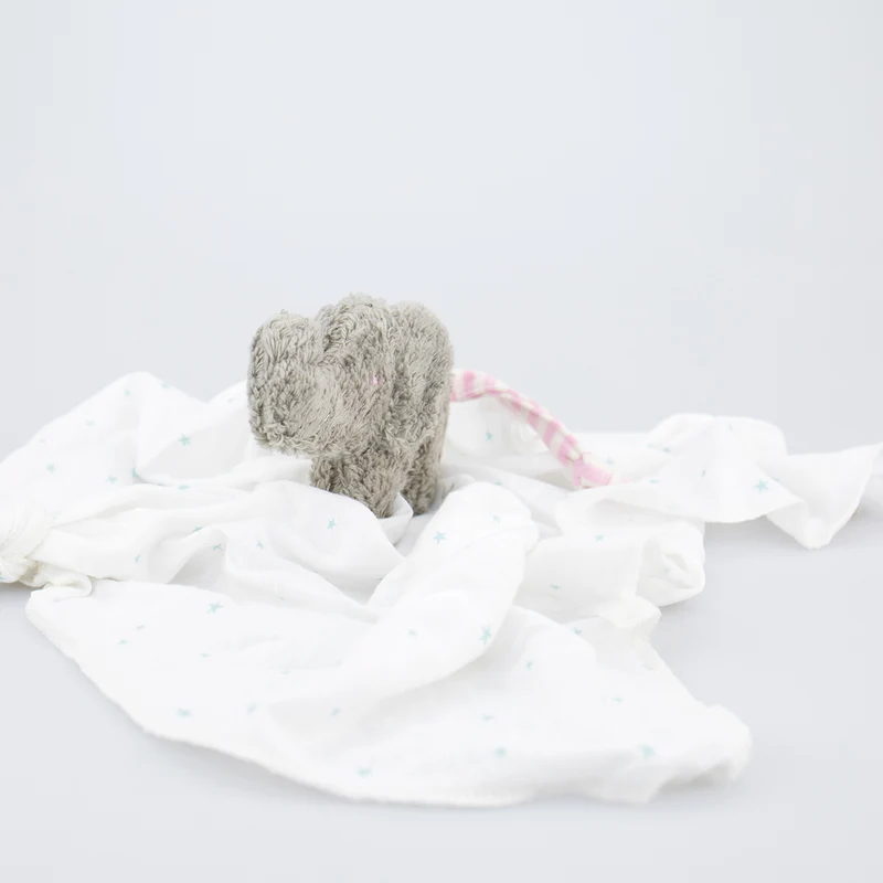 Schmusetuch Elefant rosa