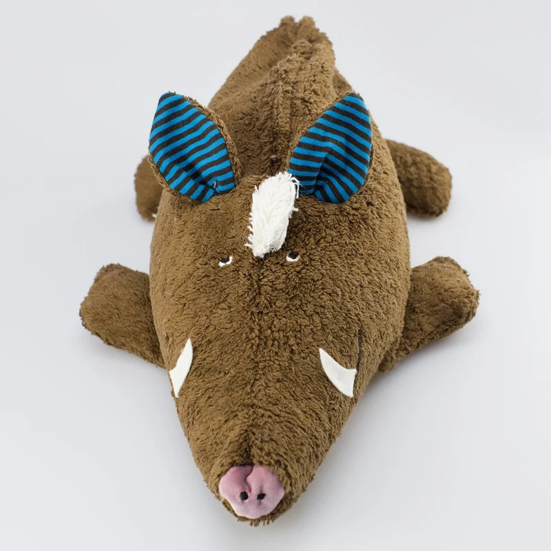 Kuscheltier große Wildsau mit Hirse-Inlett
