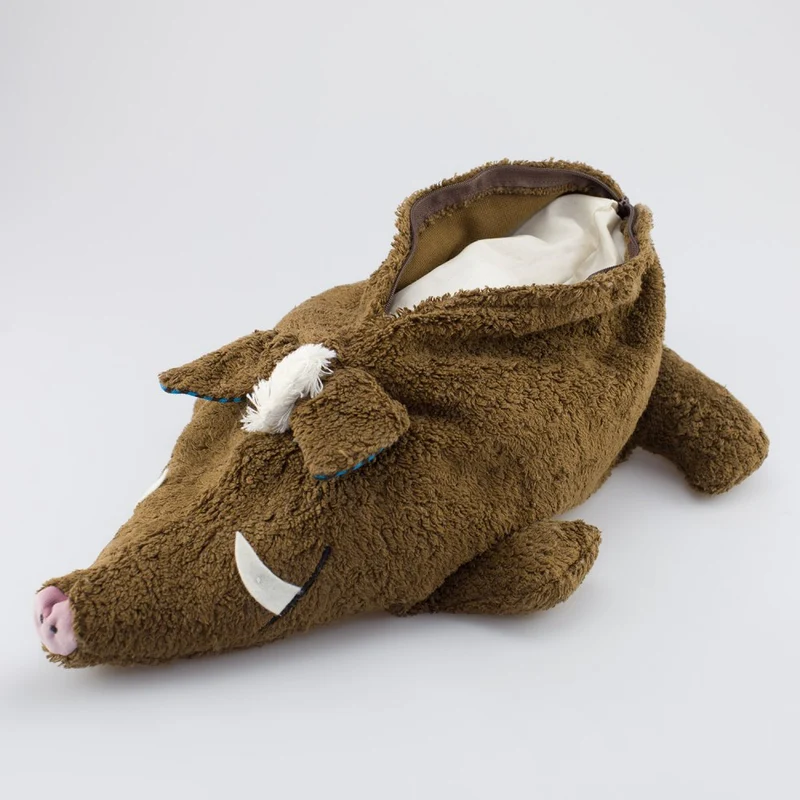 Kuscheltier große Wildsau mit Hirse-Inlett