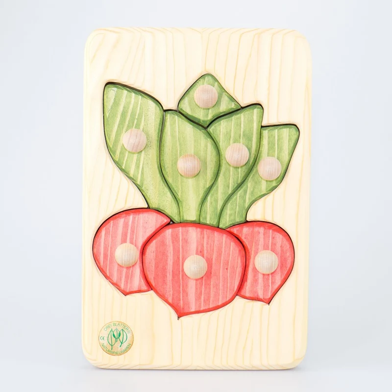 Holzpuzzle Radieschen