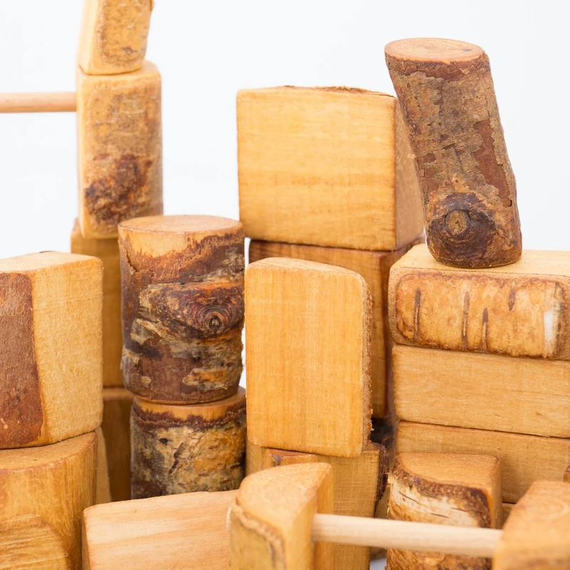 Holz Naturbauklötze - 3kg