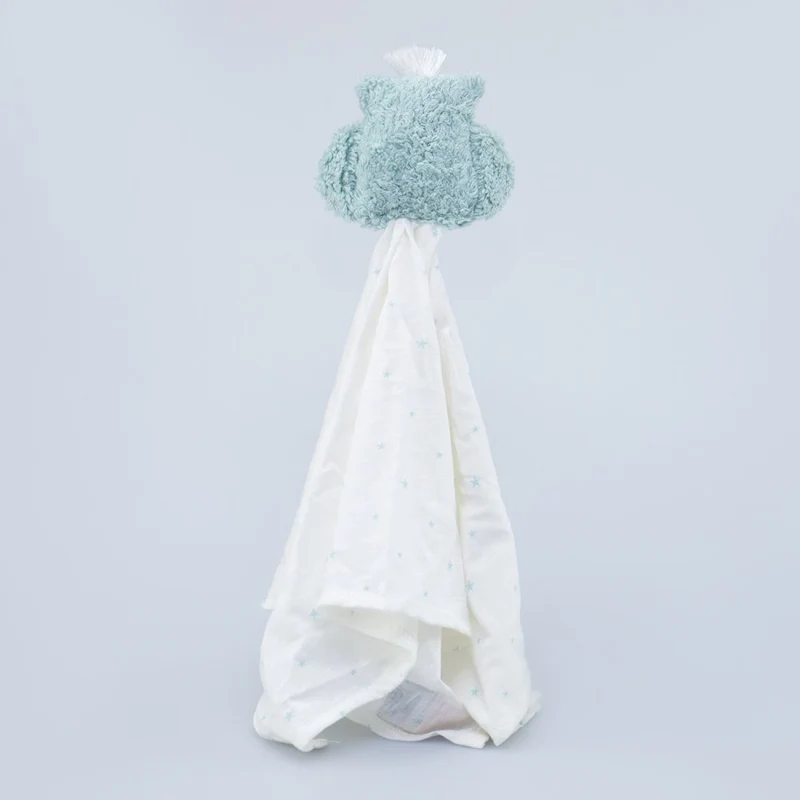 Schmusetuch Eule - eisblau