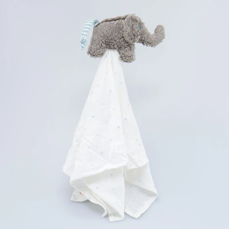 Schmusetuch Elefant blau