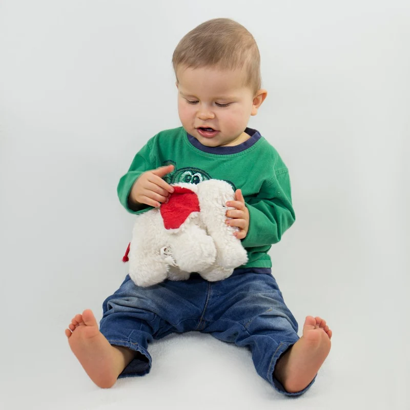 Stofftier Elefant Fanti weiß