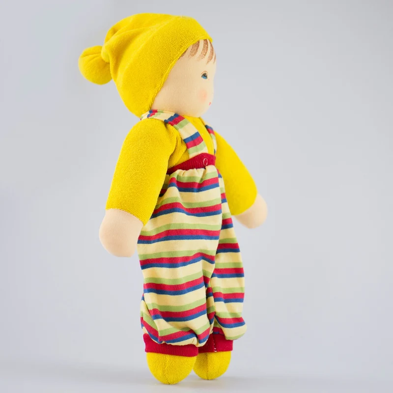 Nanchen Puppe 'Bub' gelb - 33 cm