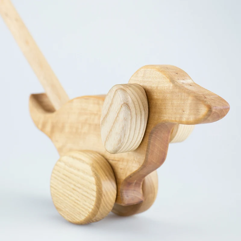 Holz Hund zum Schieben