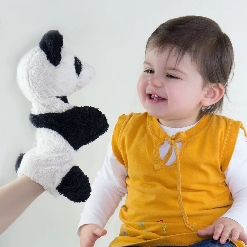 Handpuppe Pandabär
