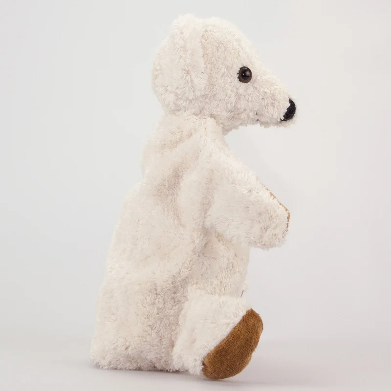 Bär Handpuppe weiß