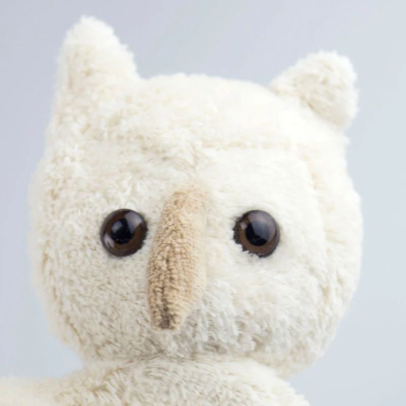 Eule Handpuppe weiß