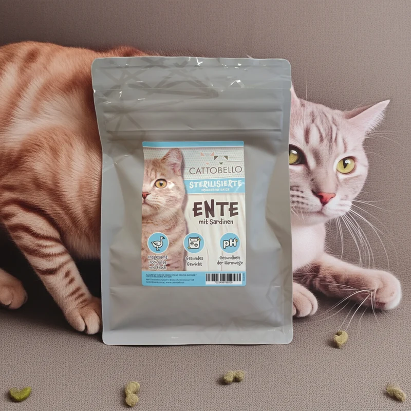 Cattobello Katze Ente mit Sardinen Adult