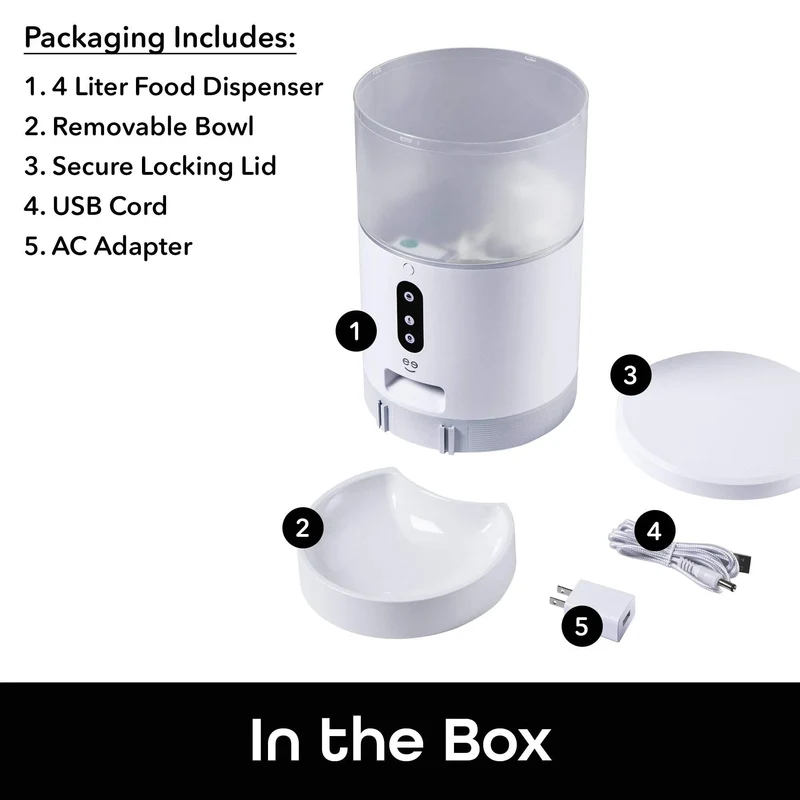 Automatic Dog or Cat Pet Feeder, 4L