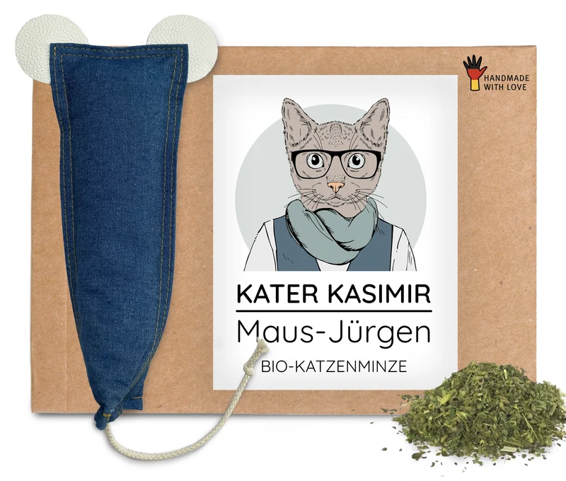 Maus-Jürgen mit BIO-Katzenminze