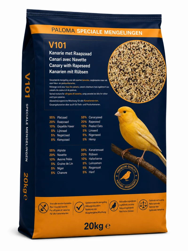 V101 Kanarienfuttermischung mit Nigersamen 20 kg - Paloma