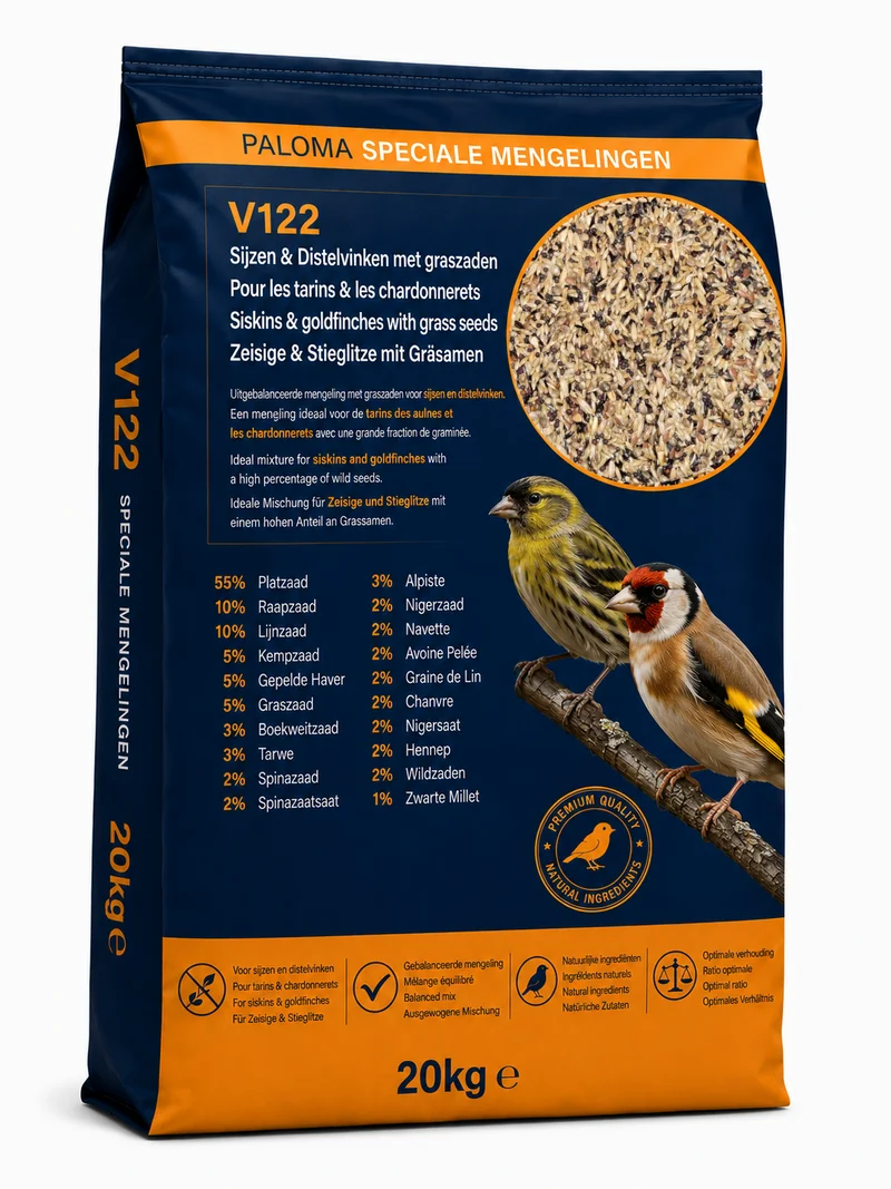 V122 Erlenzeisig & Stieglitz 15 kg - Paloma