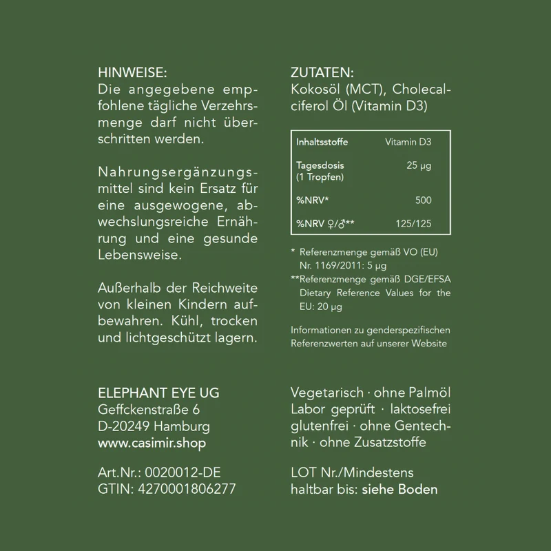 VITAMIN D3 1000 I.E. TROPFEN