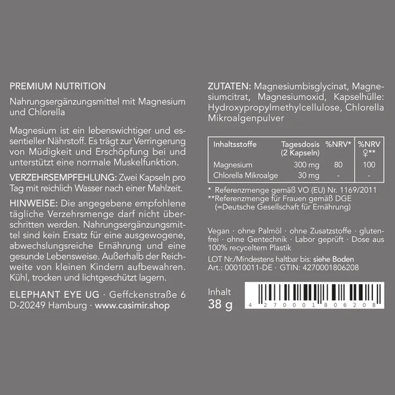 MAGNESIUM KOMPLEX 3-FACH FÜR FRAUEN