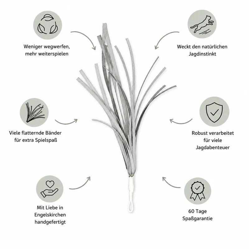 Ersatzanhänger (Bänder) für Katzenangel