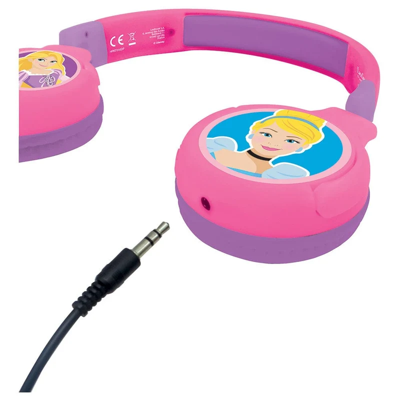 Lexibook - Princesses Design Bluetooth Comfort Wireless Headphone
