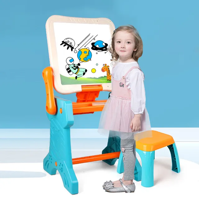 Little Story - 2-In-1 Table & Magnetic Learning Board Set with Chair