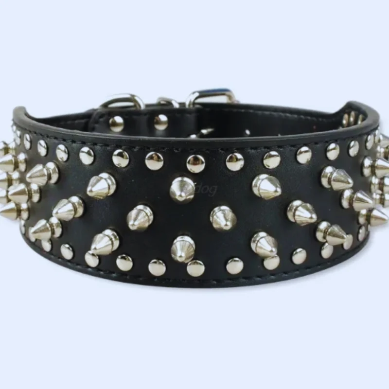 HundeStachelhalsband mit Nieten für Mittelgroße und Große Hunde Im Punk-Design