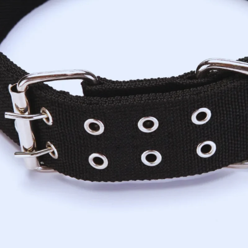 Verstellbares Hundehalsband aus Nylon mit Metallverschluss für Große
