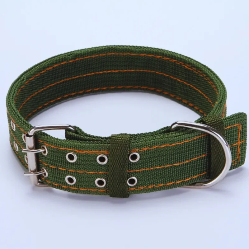Verstellbares Hundehalsband aus Nylon mit Metallverschluss für Große