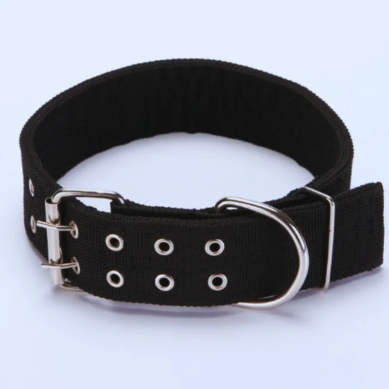 Verstellbares Hundehalsband aus Nylon mit Metallverschluss für Große