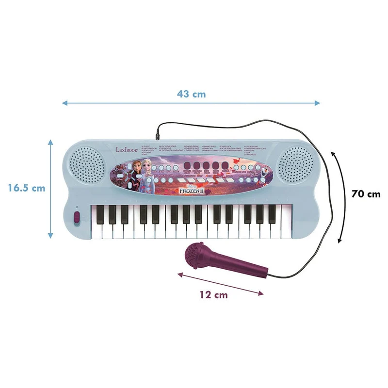 Lexibook - Frozen Electronic Keyboard with Mic (32 keys)