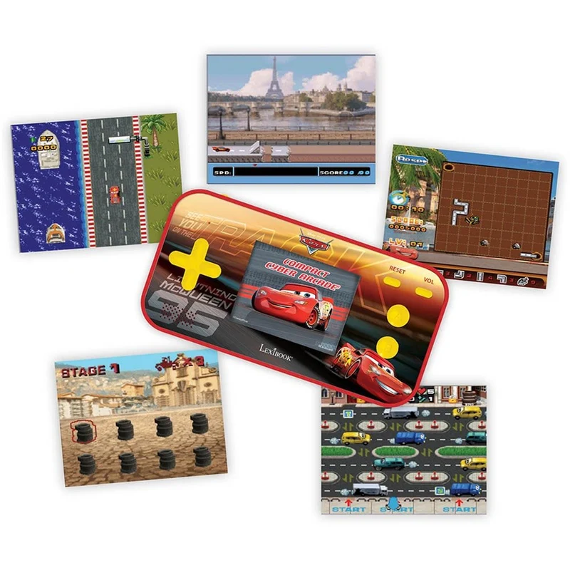 Lexibook - Handheld Cyber Arcade Disney Cars Console 2.5-inch
