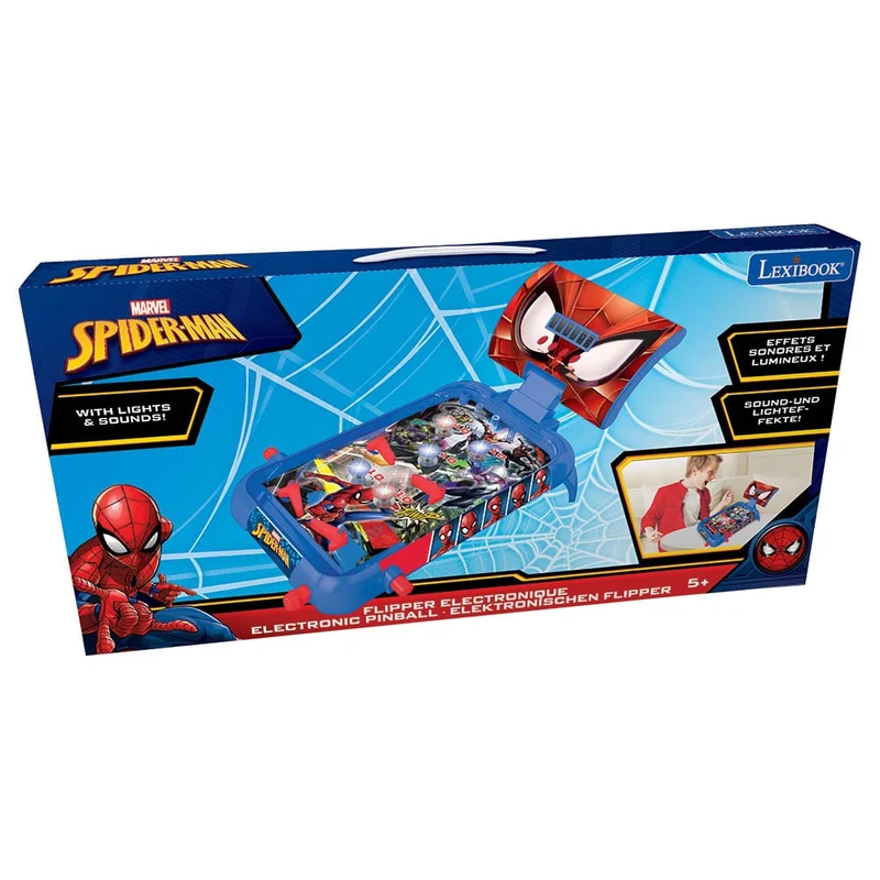 Lexibook - Spider-Man Electronic Pinball with lights and Sounds