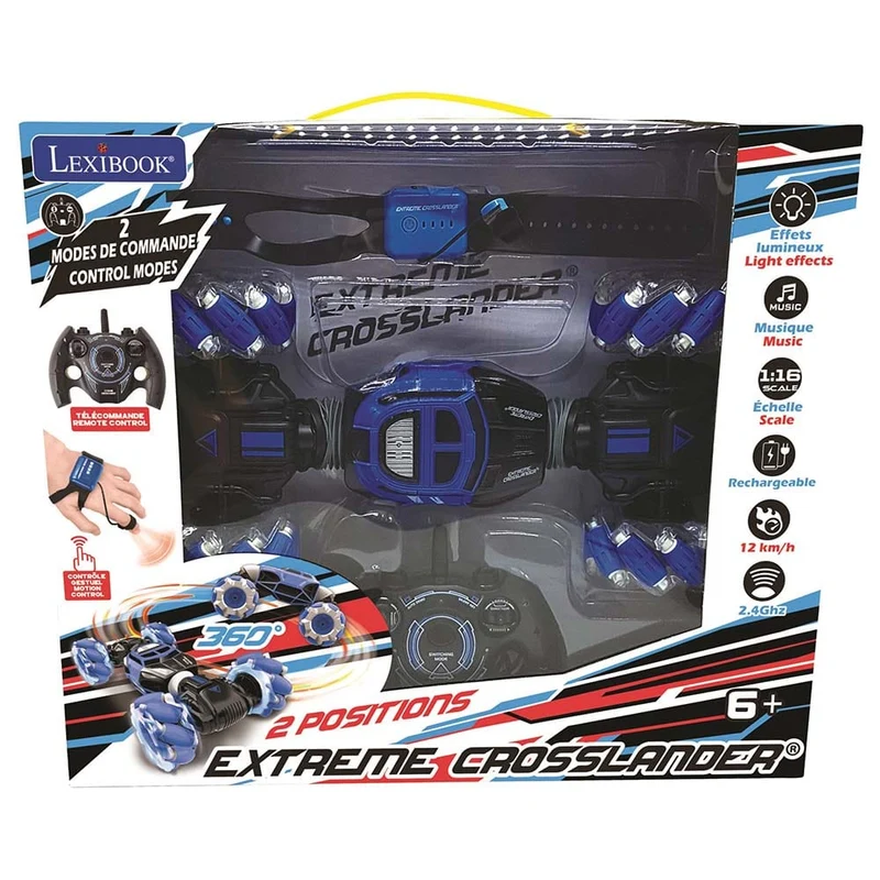 Lexibook - Extreme Crosslander Radio Controlled Stunt Car