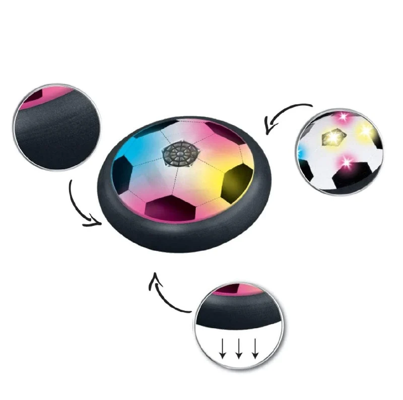 AeroFoot - Sliding football foam disc with lights and 2 goals