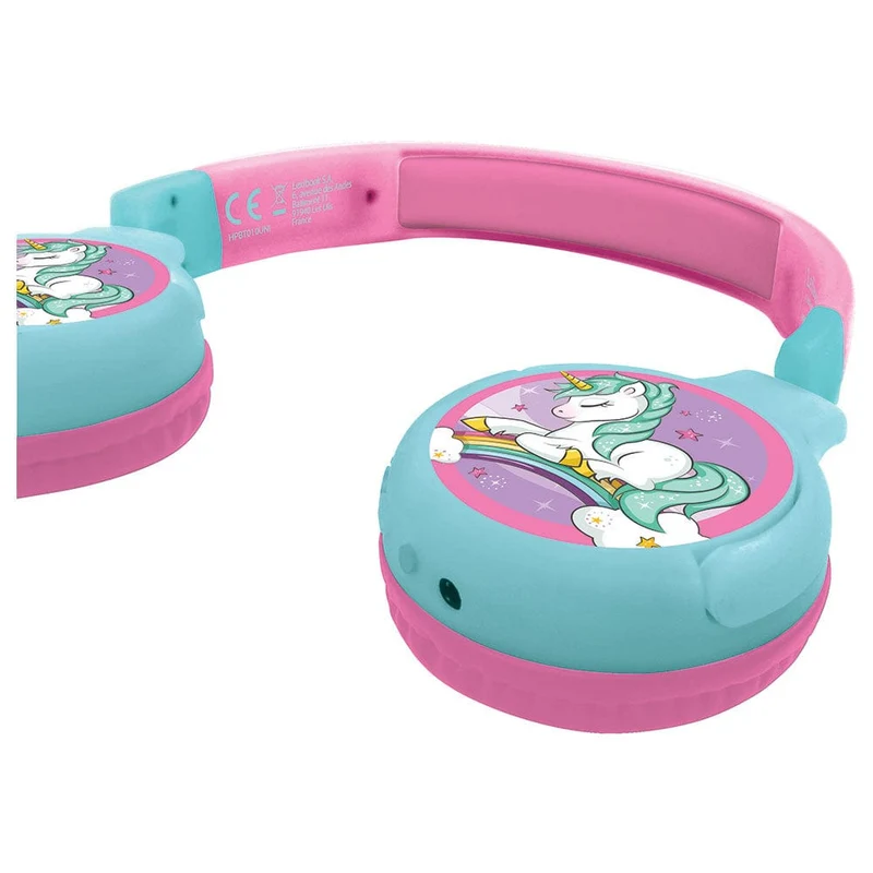 Lexibook - Unicorn 2-in-1 Bluetooth & Wired Foldable Headphone