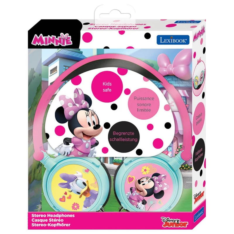 Minnie Stereo Wired Foldable Headphone with Kids Safe Volume